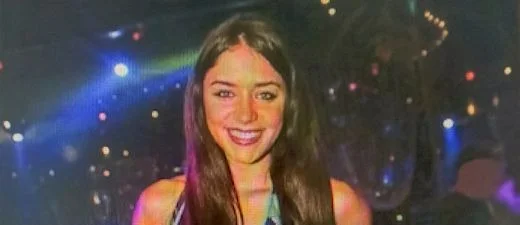 Woman's face missing poster