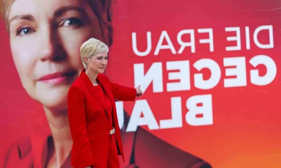 German election polling station