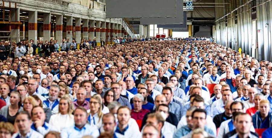 Volkswagen factory production line