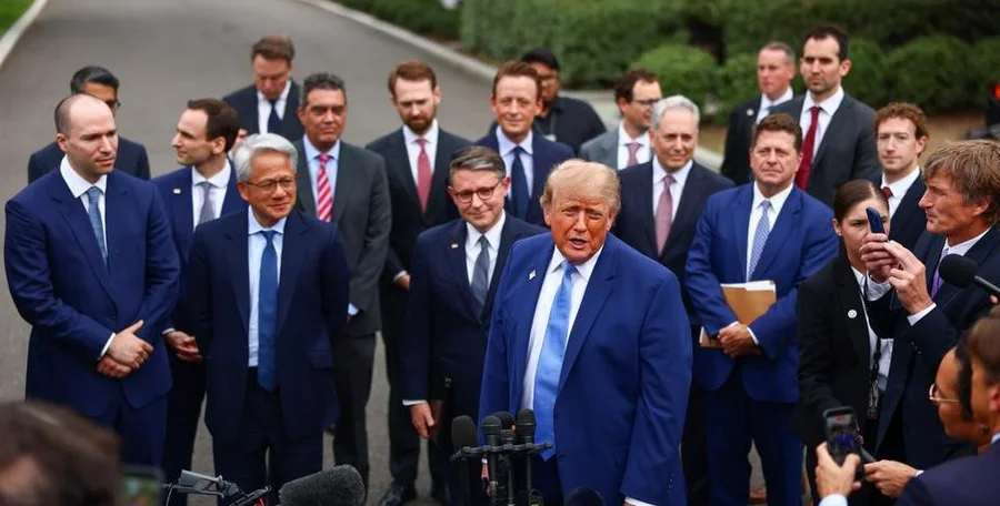 Trump with AI executives