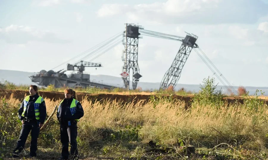 German power substation damage