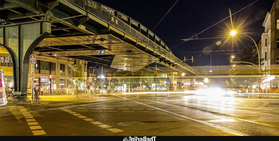 Construction on Berlin bridge